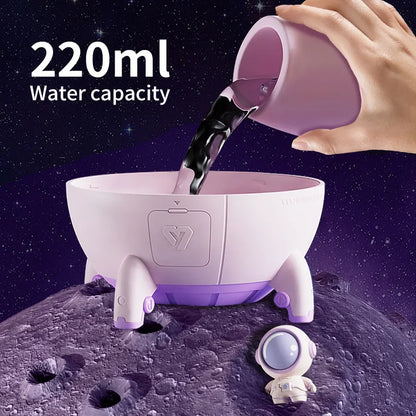 Rechargeable/Usb Plug in LED Night Light Child Gift Astronauta Space Capsule Humidifier Bedroom Decor Room Atmosphere Lamp